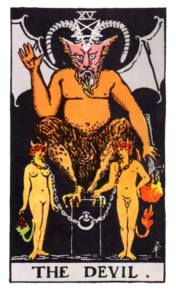 Signification de la carte du Tarot du Diable : Amour, Santé, Argent &amp; ; Plus